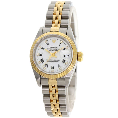 ROLEX Datejust 10P Diamond Small Point Watches 69173G Stainless Steel/SSxK18YG Ladies