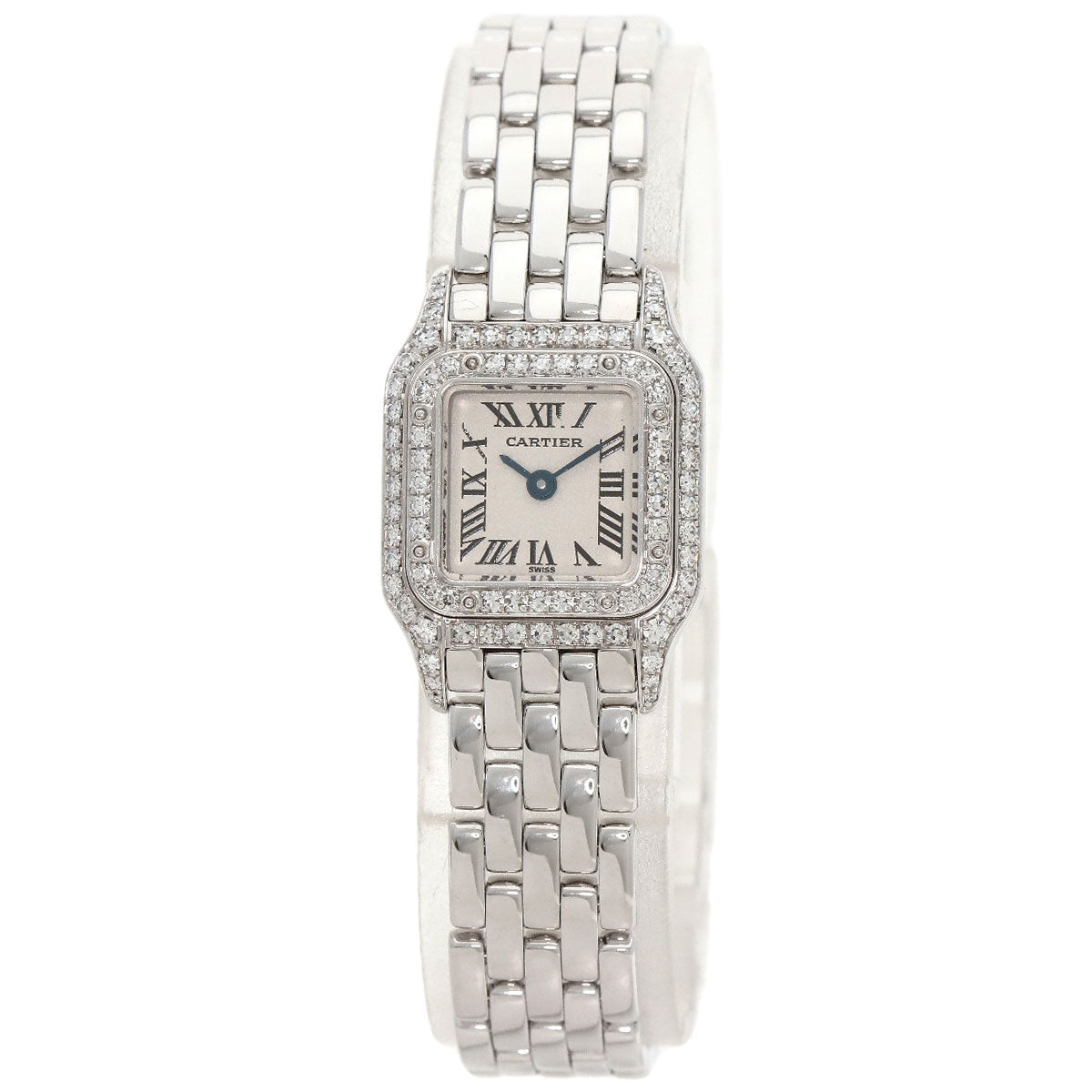 CARTIER Mini PANTHERE Diamond Watches WF3210F3 K18 White Gold/K18 White Gold Ladies