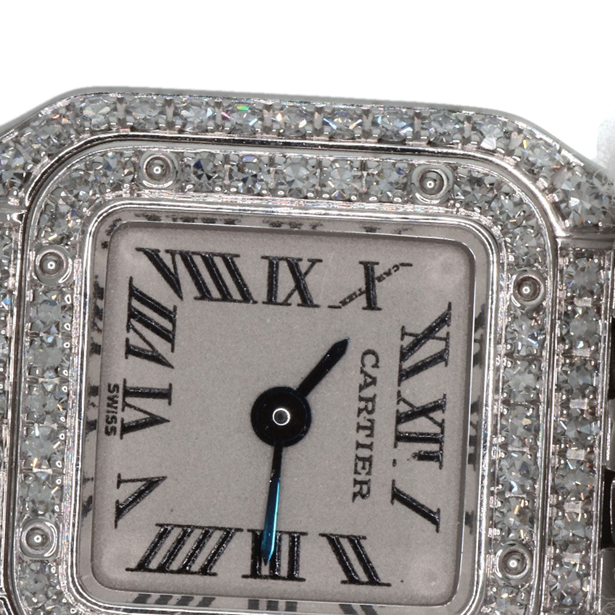 CARTIER Mini PANTHERE Diamond Watches WF3210F3 K18 White Gold/K18 White Gold Ladies