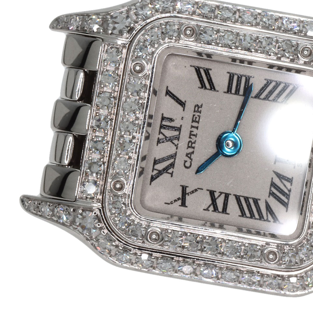 CARTIER Mini PANTHERE Diamond Watches WF3210F3 K18 White Gold/K18 White Gold Ladies