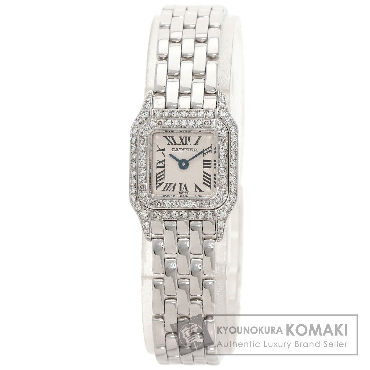 CARTIER Mini PANTHERE Diamond Watches WF3210F3 K18 White Gold/K18 White Gold Ladies