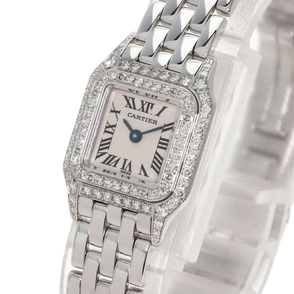 CARTIER Mini PANTHERE Diamond Watches WF3210F3 K18 White Gold/K18 White Gold Ladies