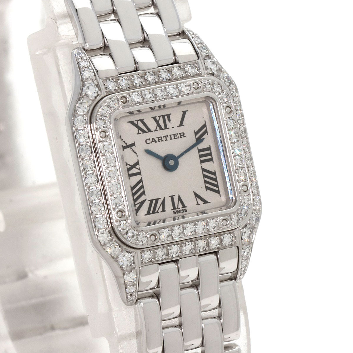 CARTIER Mini PANTHERE Diamond Watches WF3210F3 K18 White Gold/K18 White Gold Ladies