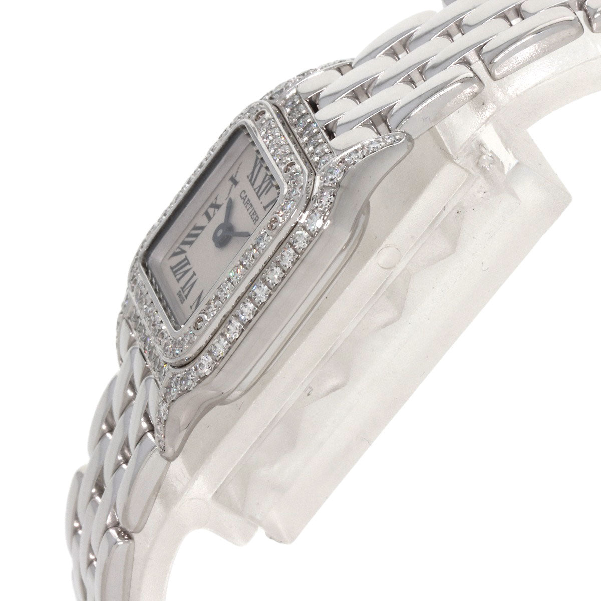 CARTIER Mini PANTHERE Diamond Watches WF3210F3 K18 White Gold/K18 White Gold Ladies