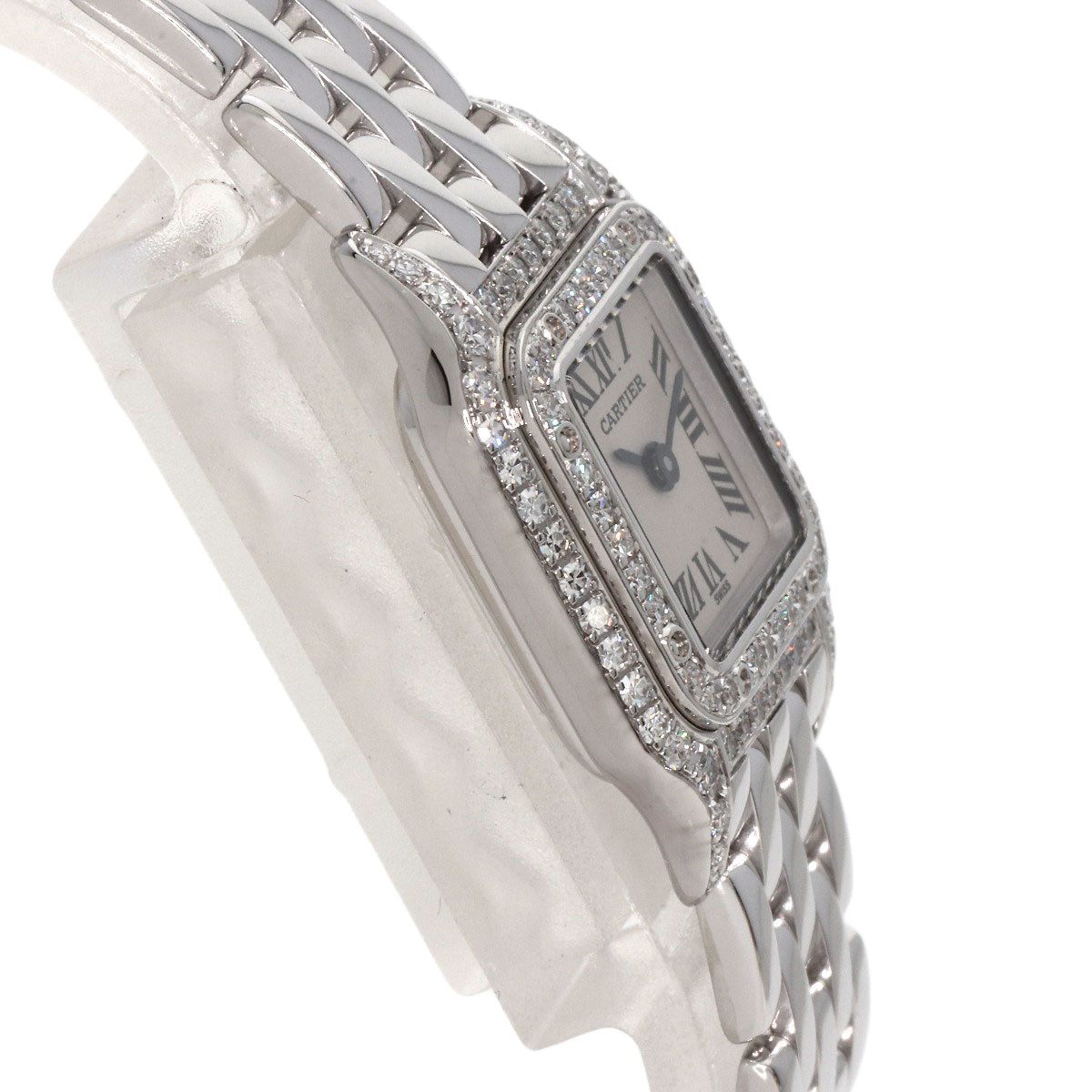 CARTIER Mini PANTHERE Diamond Watches WF3210F3 K18 White Gold/K18 White Gold Ladies