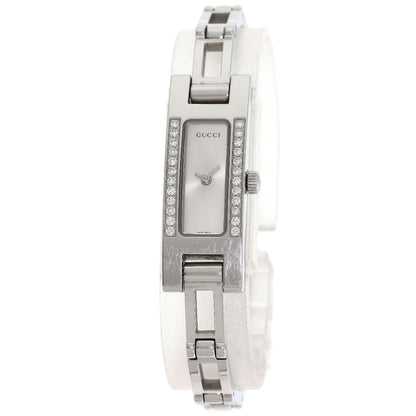 GUCCI DiamondBezel Watches 3900L Stainless Steel/Stainless Steel Ladies