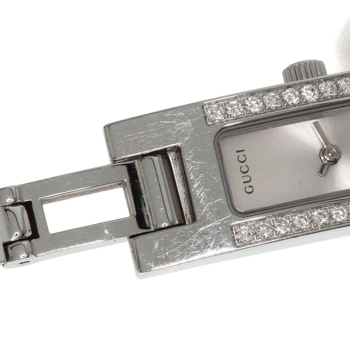 GUCCI DiamondBezel Watches 3900L Stainless Steel/Stainless Steel Ladies