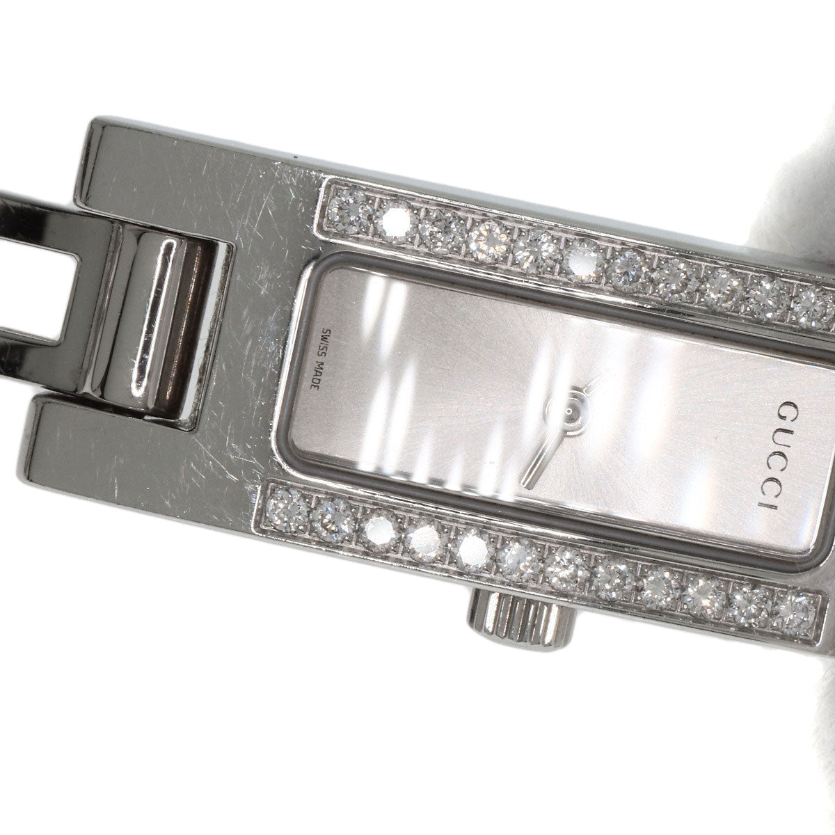 GUCCI DiamondBezel Watches 3900L Stainless Steel/Stainless Steel Ladies