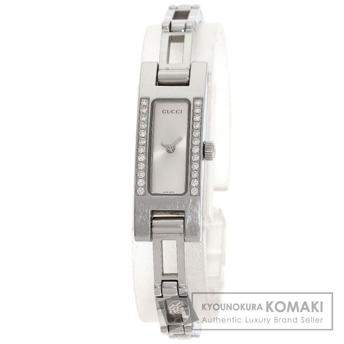 GUCCI DiamondBezel Watches 3900L Stainless Steel/Stainless Steel Ladies