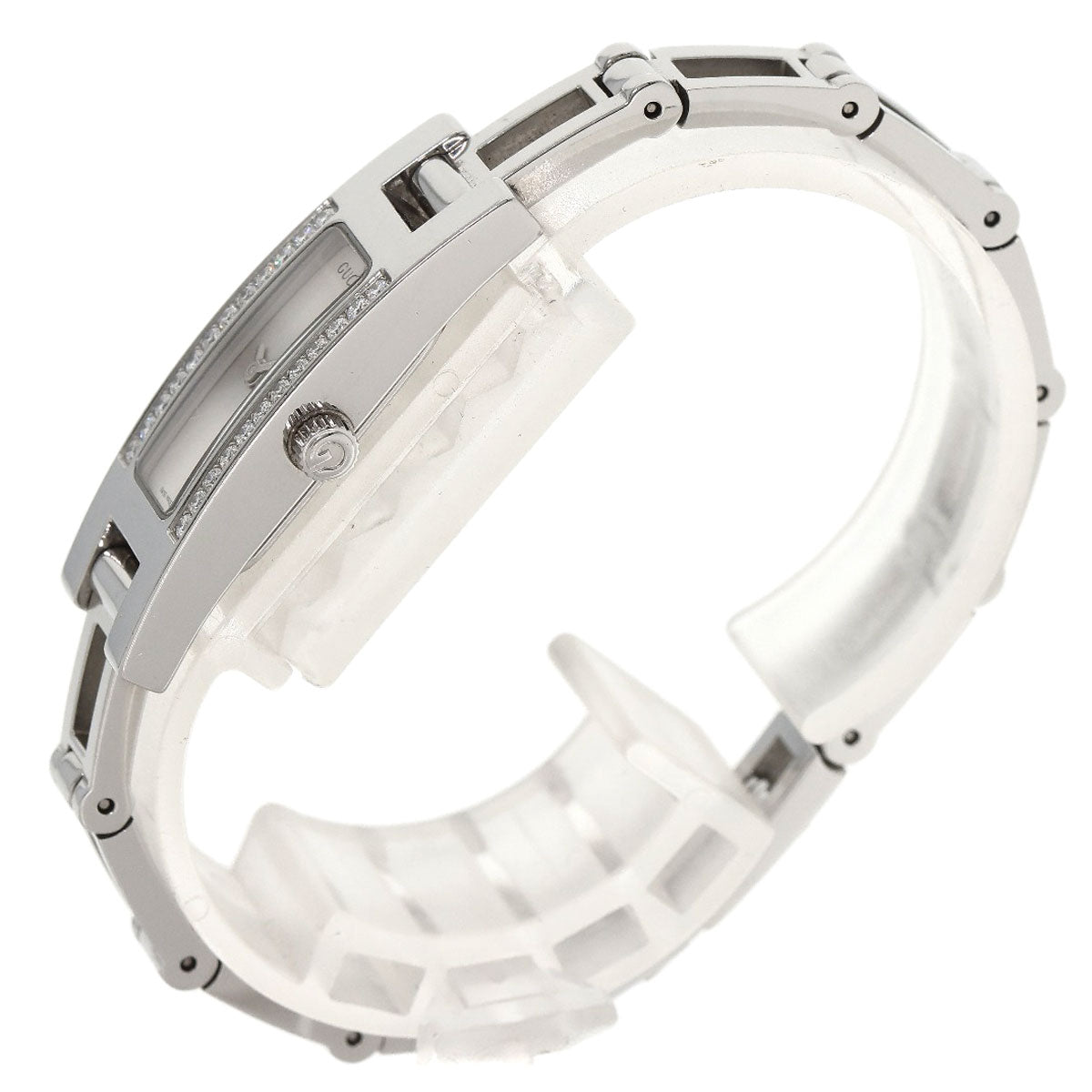 GUCCI DiamondBezel Watches 3900L Stainless Steel/Stainless Steel Ladies