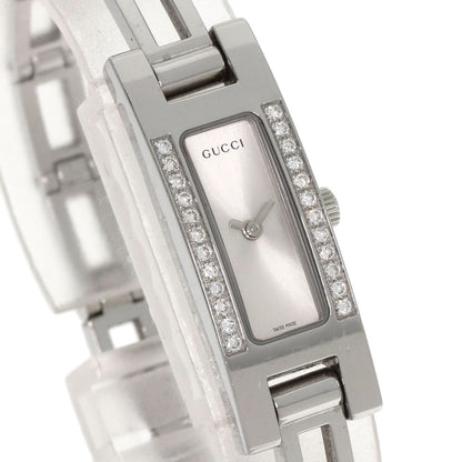 GUCCI DiamondBezel Watches 3900L Stainless Steel/Stainless Steel Ladies