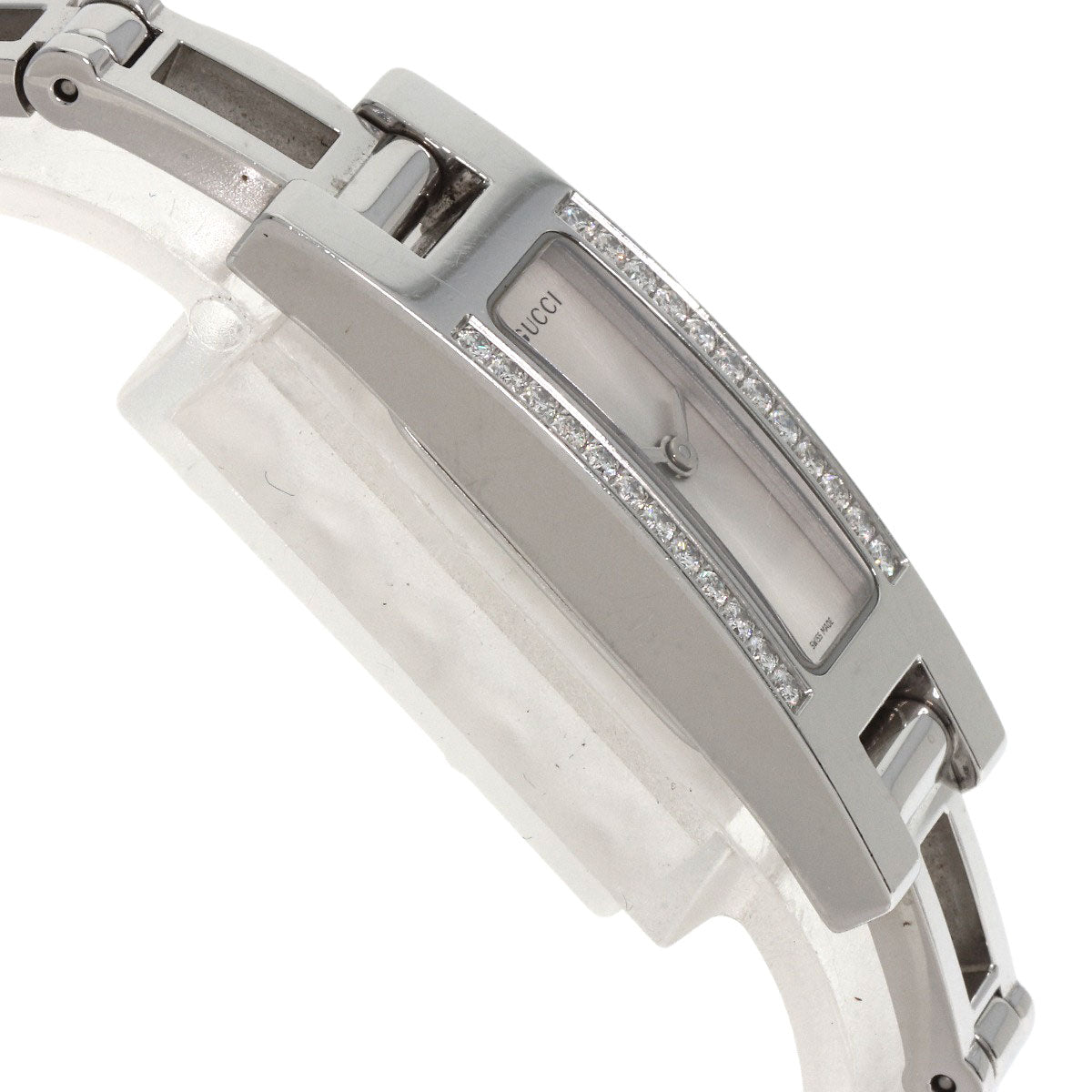 GUCCI DiamondBezel Watches 3900L Stainless Steel/Stainless Steel Ladies