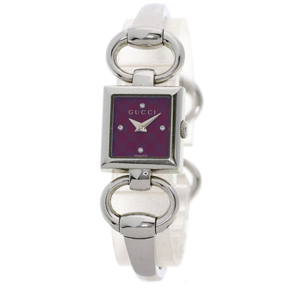 GUCCI Tornavoni 4P Diamond Watches 120 Stainless Steel/Stainless Steel Ladies