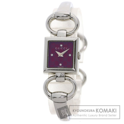 GUCCI Tornavoni 4P Diamond Watches 120 Stainless Steel/Stainless Steel Ladies