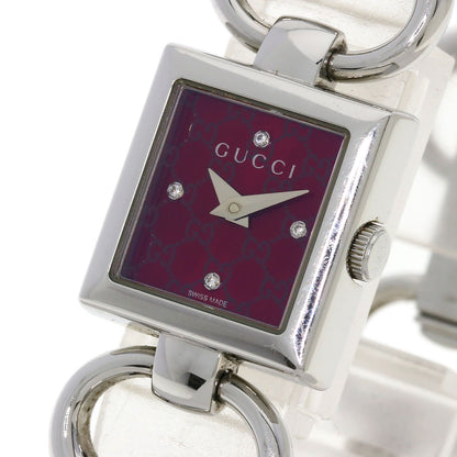GUCCI Tornavoni 4P Diamond Watches 120 Stainless Steel/Stainless Steel Ladies