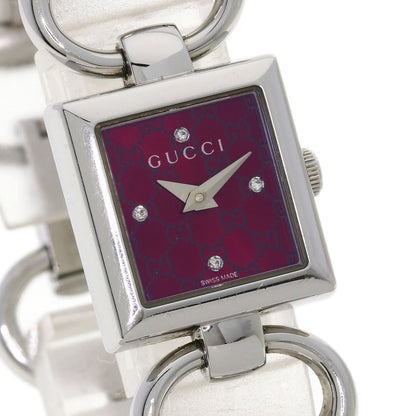 GUCCI Tornavoni 4P Diamond Watches 120 Stainless Steel/Stainless Steel Ladies