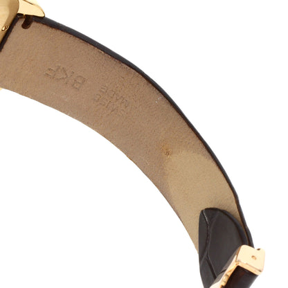 CARTIER Santos-Dumont Diamond Bezel Watches WH100451 K18 Pink Gold/Leather mens