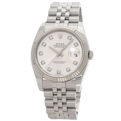 ROLEX DATEJUST 10P Diamond Watches 116234G Stainless Steel/Stainless Steel mens