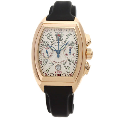 FRANCK MULLER Conquistador King Chronograph Watches 8001 CC KING K18 Pink Gold/Rubber mens