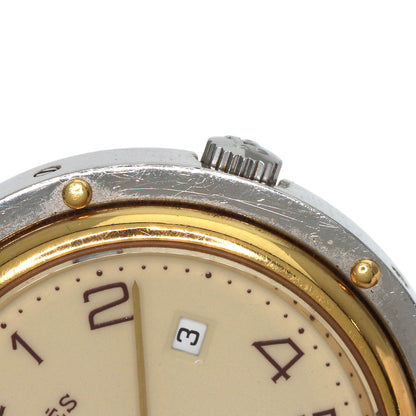 HERMES Clipper Watches Stainless Steel/SSxGP Ladies