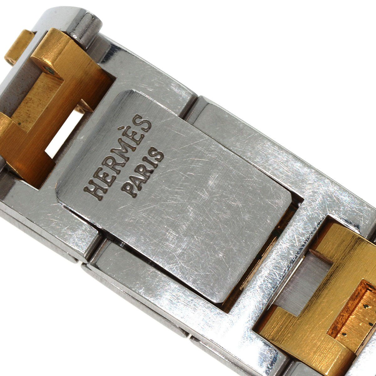 HERMES Clipper Watches  Stainless Steel/SSxGP Ladies