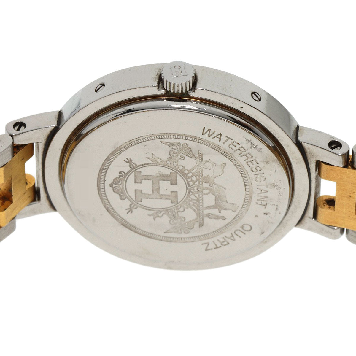 HERMES Clipper Watches Stainless Steel/SSxGP Ladies