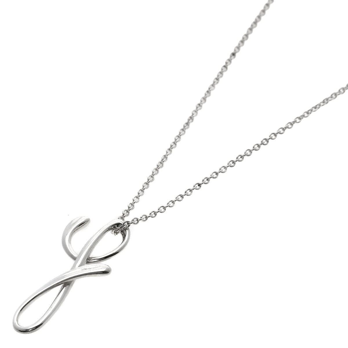 TIFFANY&Co. Initial Y Necklace Silver Ladies [Used]