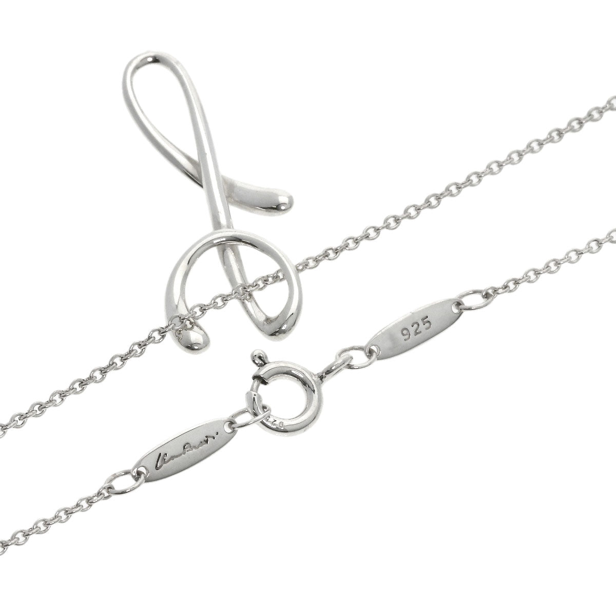 TIFFANY&Co. Initial Y Necklace Silver Ladies [Used]