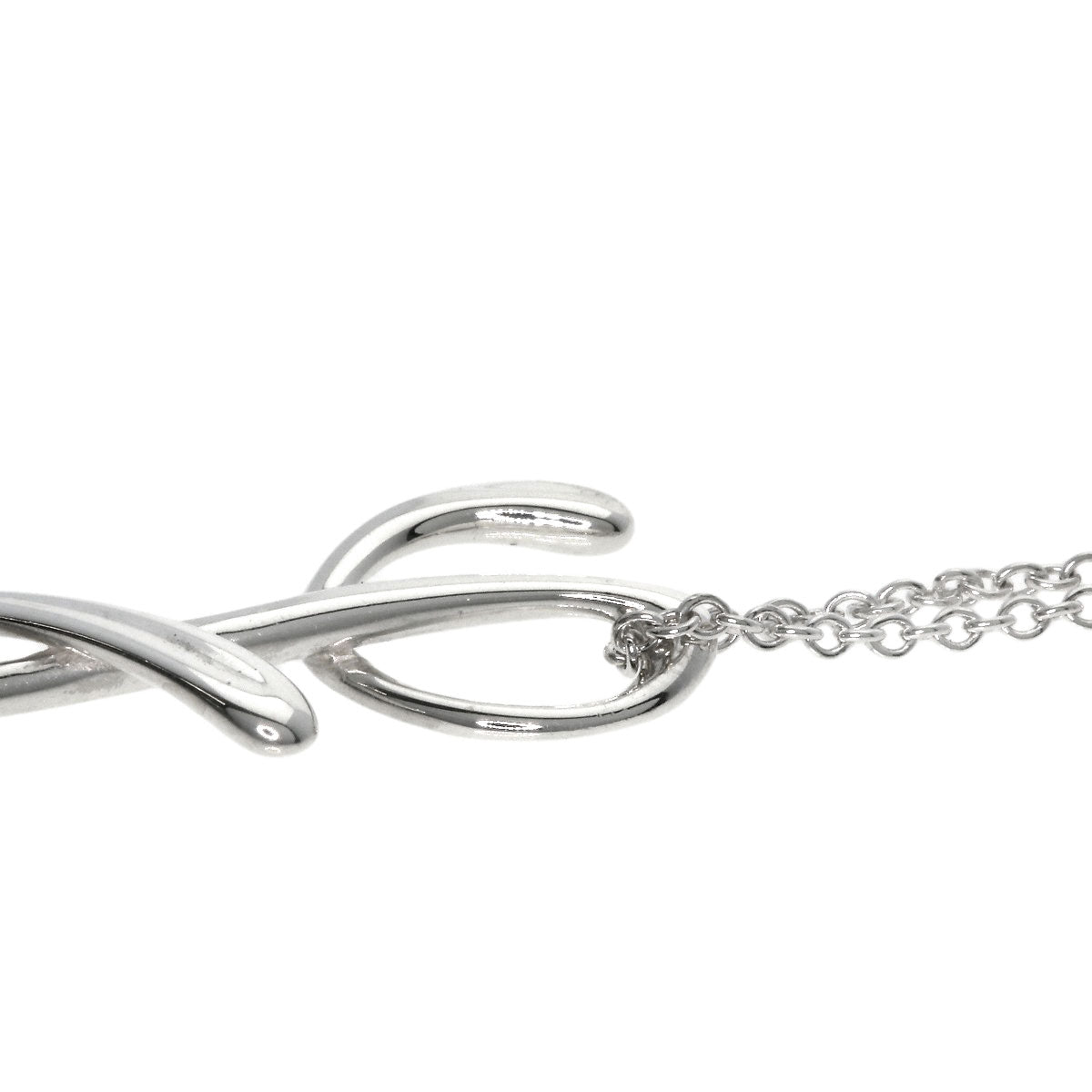 TIFFANY&Co. Initial Y Necklace Silver Ladies [Used]