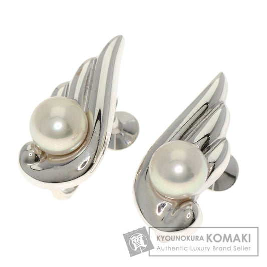 MIKIMOTO Pearl Pearl Earring Silver Ladies [Used]