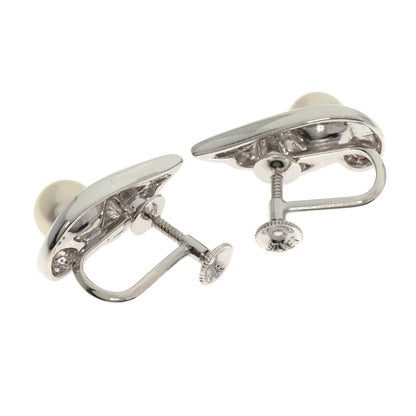 MIKIMOTO Pearl Pearl Earring Silver Ladies [Used]