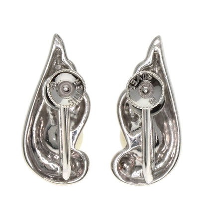 MIKIMOTO Pearl Pearl Earring Silver Ladies [Used]