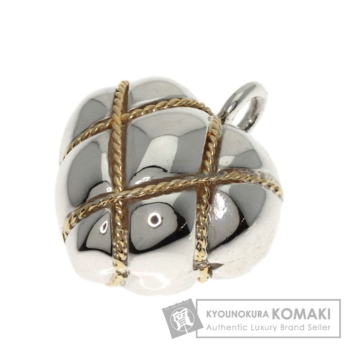 TIFFANY&Co.   Heart Chain Cross Pendant top  Silver 18K Yellow GoldLadies [Used]