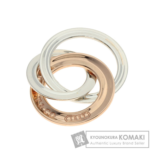 TIFFANY&Co. Interlocking Circle Pendant top Silver rubet metalLadies [Used]