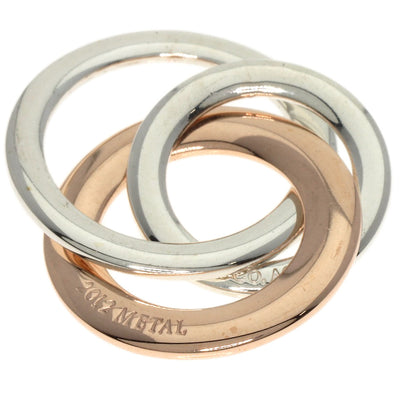 TIFFANY&Co. Interlocking Circle Pendant top Silver rubet metalLadies [Used]