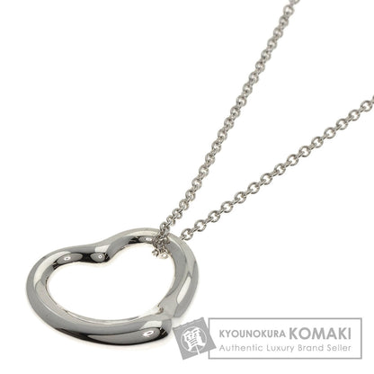 TIFFANY&Co. Open heart Necklace Silver Ladies [Used]