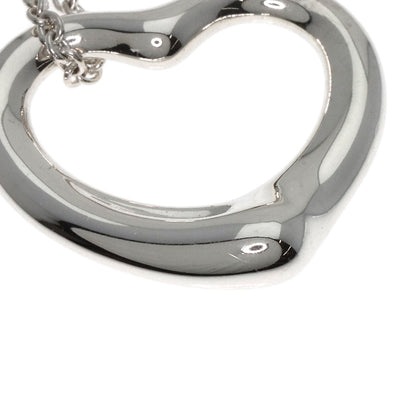 TIFFANY&Co. Open heart Necklace Silver Ladies [Used]