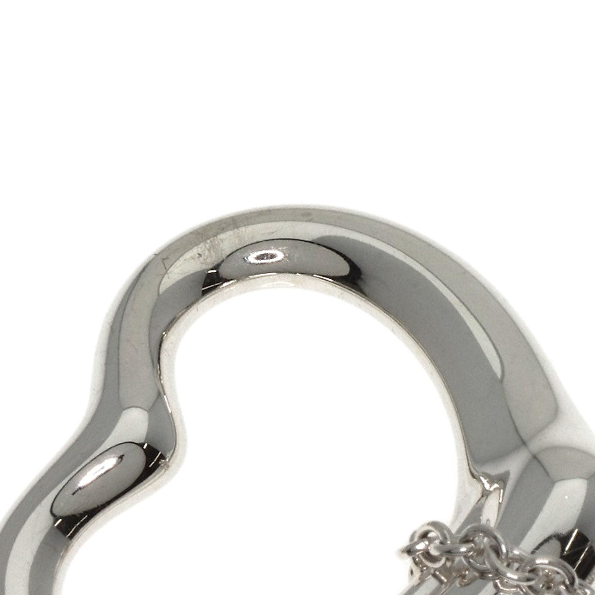 TIFFANY&Co. Open heart Necklace Silver Ladies [Used]