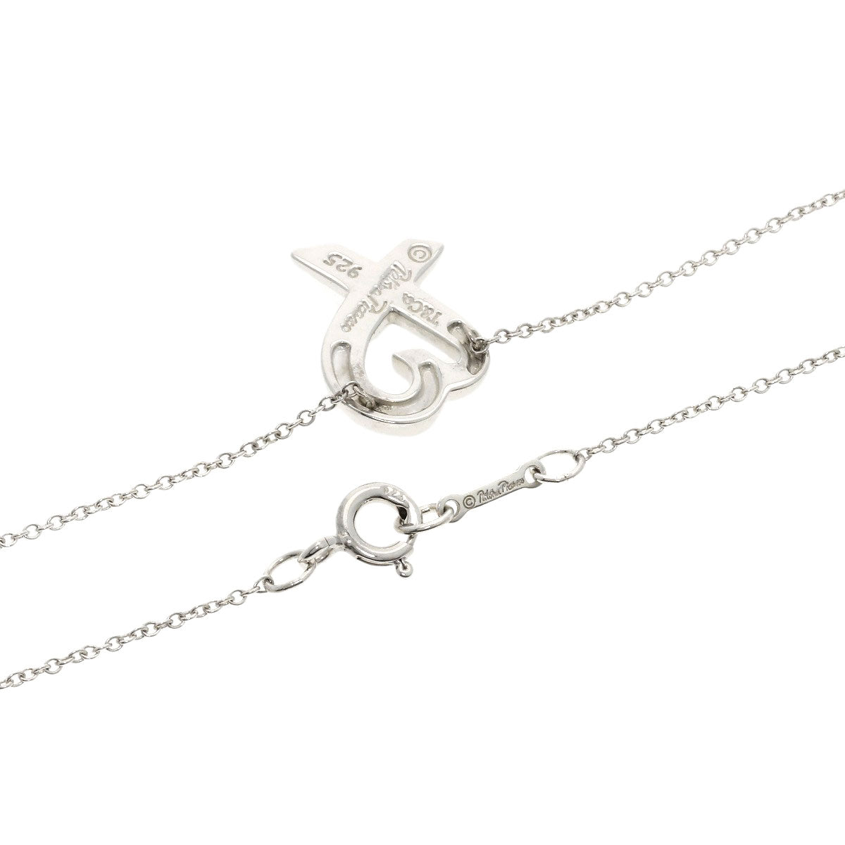 TIFFANY&Co.   Necklace Loving Heart 1P Diamond Silver Ladies