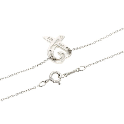 TIFFANY&Co.   Necklace Loving Heart 1P Diamond Silver Ladies
