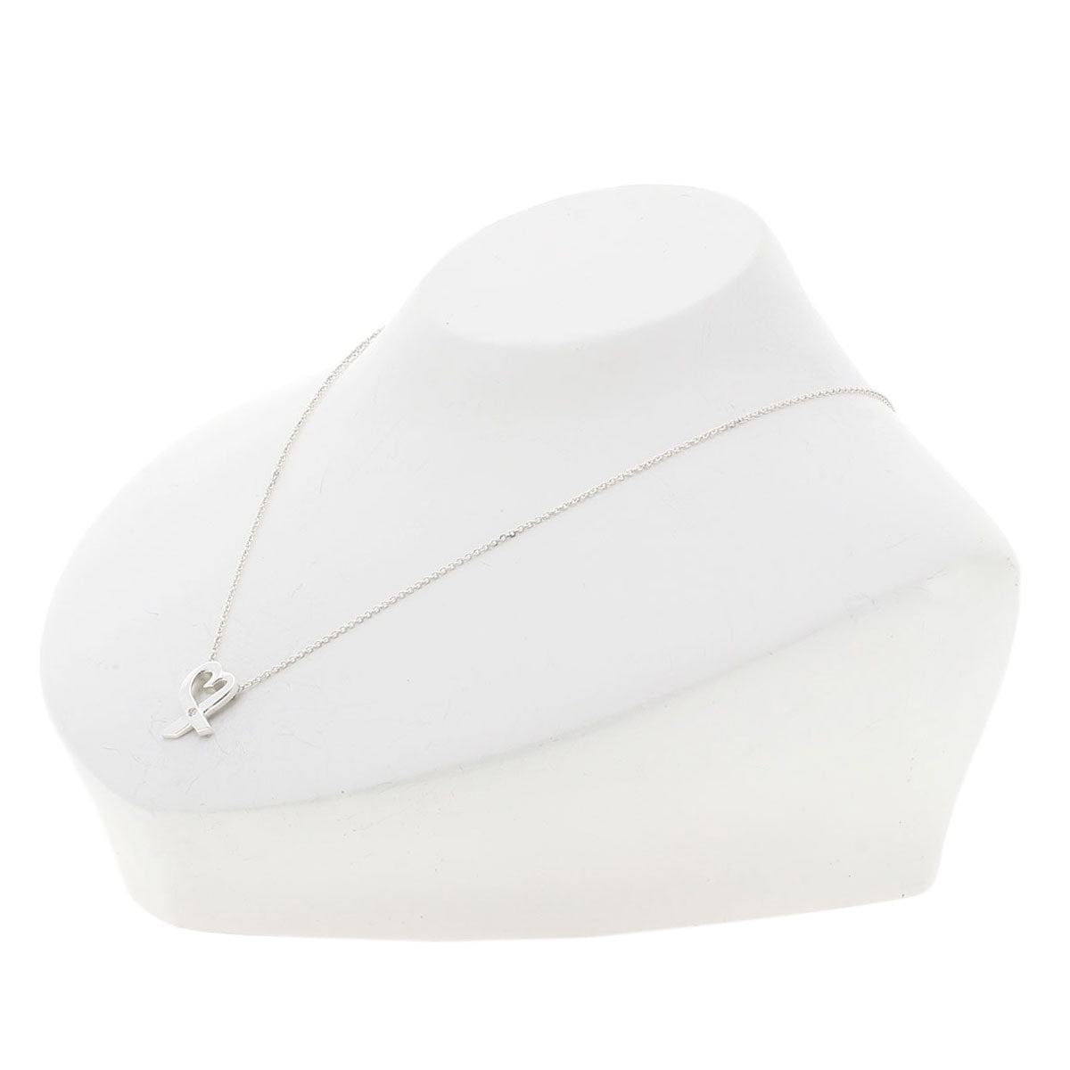 TIFFANY&Co.   Necklace Loving Heart 1P Diamond Silver Ladies
