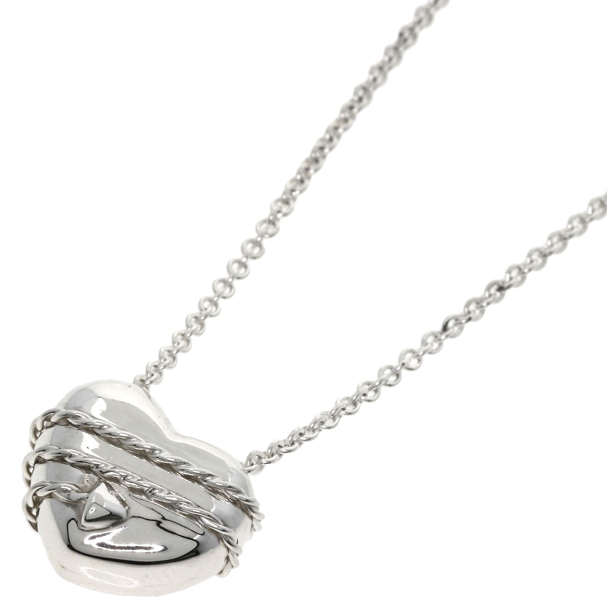 TIFFANY&Co. Heart & Arrow Necklace Silver Ladies [Used]