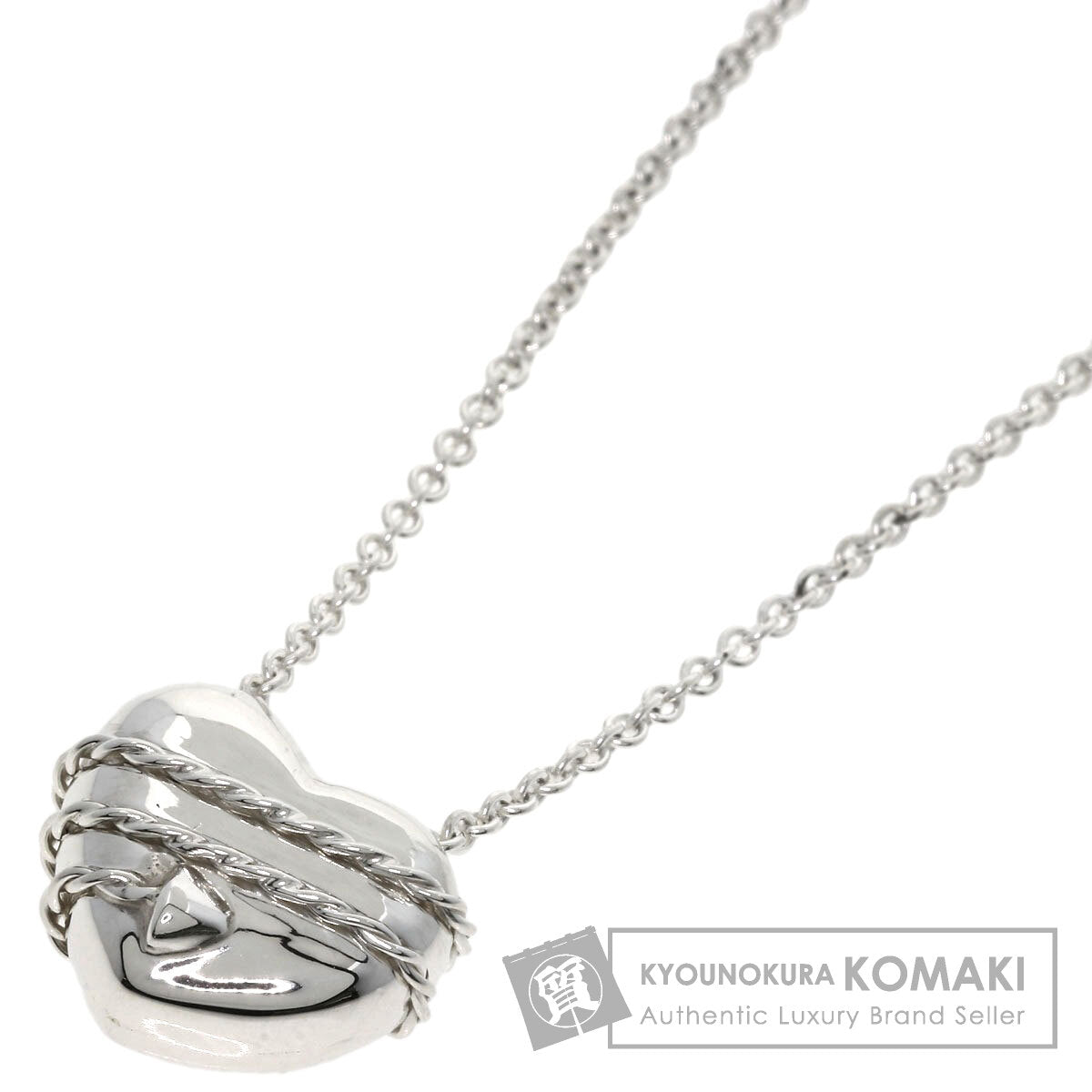 TIFFANY&Co. Heart & Arrow Necklace Silver Ladies [Used]