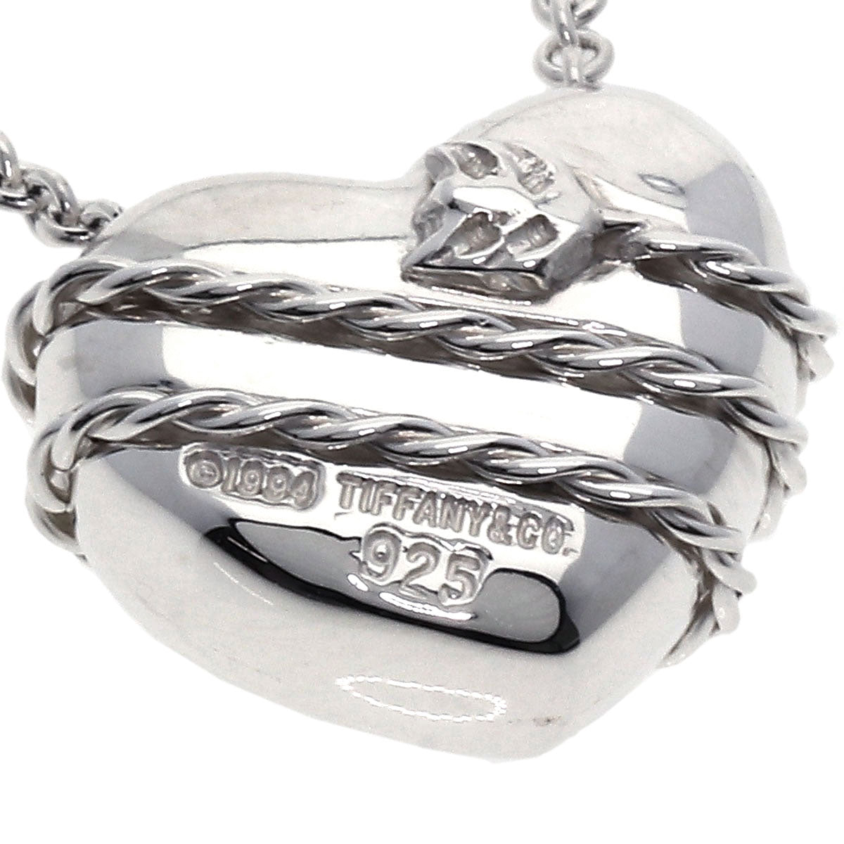 TIFFANY&Co. Heart & Arrow Necklace Silver Ladies [Used]