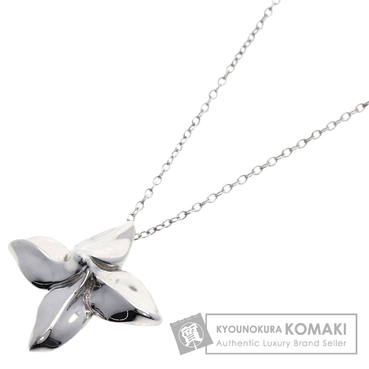 TIFFANY&Co. poinsettia Necklace Silver Ladies [Used]