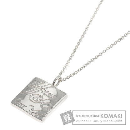 TIFFANY&Co. Notes Square Necklace Silver Ladies [Used]