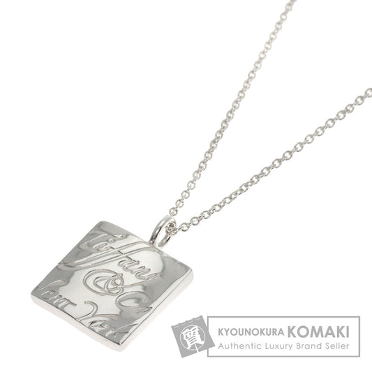 TIFFANY&Co. Notes Square Necklace Silver Ladies [Used]