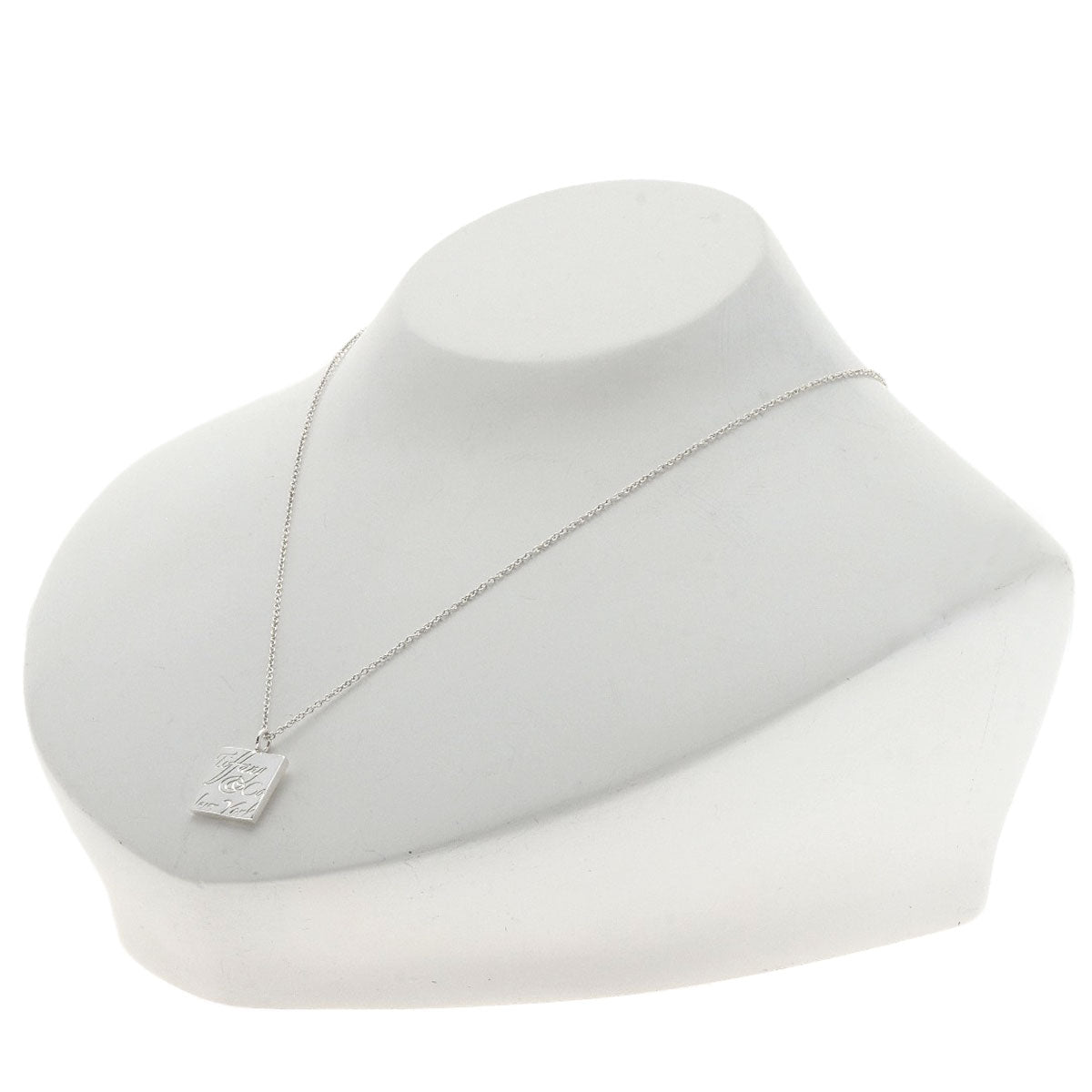 TIFFANY&Co. Notes Square Necklace Silver Ladies [Used]