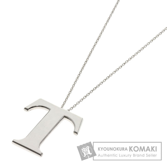 TIFFANY&Co. T logo Necklace Silver Ladies [Used]