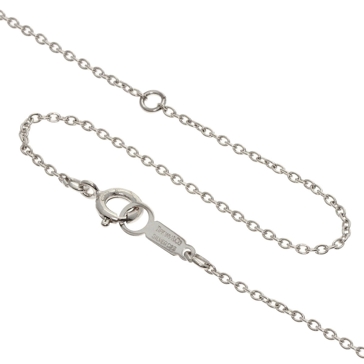 TIFFANY&Co. T logo Necklace Silver Ladies [Used]